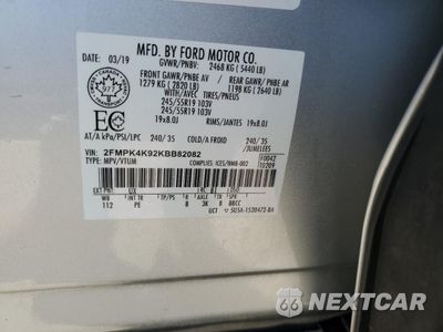 Zdjęcie 13 z 14 samochodu: 2019 FORD EDGE TITANIUM VIN:2FMPK4K92KBB82082 - miniatura