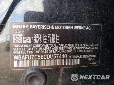 Zdjęcie 12 z 14 samochodu: 2012 BMW 535 XI VIN:WBAFU7C58CDU57440 - miniatura