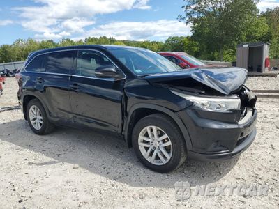 Czwarte zdjęcie samochodu z boku: 2014 TOYOTA HIGHLANDER LE VIN:5TDBKRFHXES008342 - miniatura