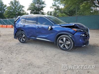Czwarte zdjęcie samochodu z boku: 2021 NISSAN ROGUE PLATINUM VIN:JN8AT3DD0MW315981 - miniatura