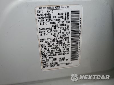 Zdjęcie 14 z 16 samochodu: 2015 NISSAN ROGUE SELECT S VIN:JN8AS5MT5FW160644 - miniatura