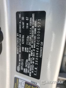 Zdjęcie 12 z 14 samochodu: 2012 KIA OPTIMA EX VIN:5XXGN4A78CG006571 - miniatura