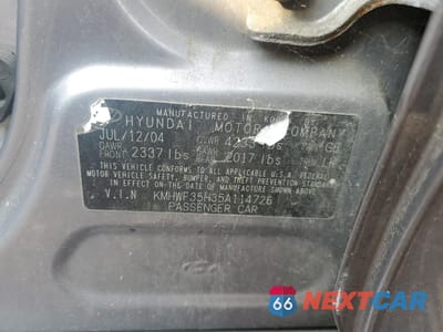 Zdjęcie 12 z 12 samochodu: 2005 HYUNDAI SONATA GLS VIN:KMHWF35H35A114726 - miniatura