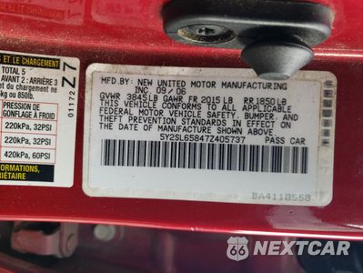 Zdjęcie 13 z 15 samochodu: 2007 PONTIAC VIBE VIN:5Y2SL65847Z405737 - miniatura