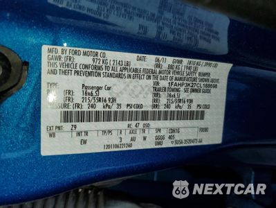 Zdjęcie 12 z 14 samochodu: 2012 FORD FOCUS SE VIN:1FAHP3K27CL188698 - miniatura