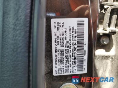 Zdjęcie 12 z 12 samochodu: 2013 HONDA CROSSTOUR EX VIN:5J6TF3H32DL000124 - miniatura