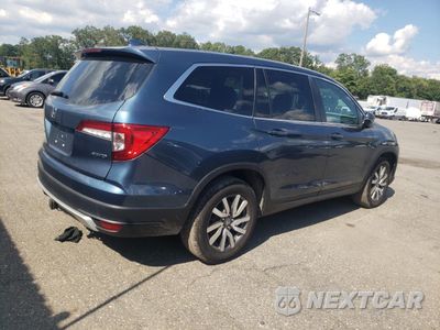 Trzecie zdjęcie samochodu z tyłu: 2019 HONDA PILOT EXL VIN:5FNYF6H55KB078265 - miniatura
