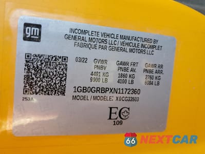 Zdjęcie 13 z 13 samochodu: 2022 CHEVROLET EXPRESS G3500 VIN:1GB0GRBPXN1172360 - miniatura