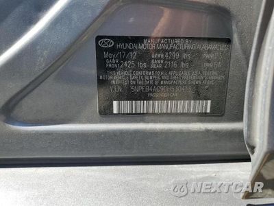 Zdjęcie 12 z 12 samochodu: 2013 HYUNDAI SONATA GLS VIN:5NPEB4AC9DH530413 - miniatura