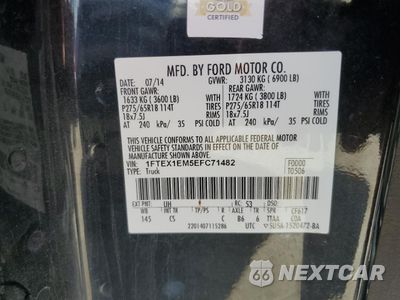 Zdjęcie 13 z 15 samochodu: 2014 FORD F150 SUPER CAB VIN:1FTEX1EM5EFC71482 - miniatura