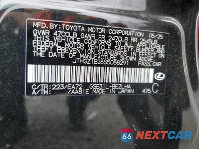 Zdjęcie 12 z 14 samochodu: 2025 LEXUS IS 350 F SPORT DESIGN VIN:JTHGZ1B26S5088291 - miniatura