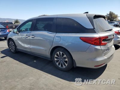 Drugie zdjęcie samochodu z przodu: 2022 HONDA ODYSSEY EXL VIN:5FNRL6H76NB004131 - miniatura