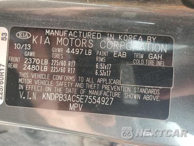 Zdjęcie 12 z 14 samochodu: 2014 KIA SPORTAGE BASE VIN:KNDPB3AC5E7554927 - miniatura