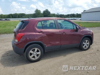 Trzecie zdjęcie samochodu z tyłu: 2016 CHEVROLET TRAX LS VIN:3GNCJNSB7GL247994 - miniatura
