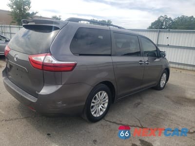 Trzecie zdjęcie samochodu z tyłu: 2017 TOYOTA SIENNA XLE VIN:5TDYZ3DC7HS806702 - miniatura