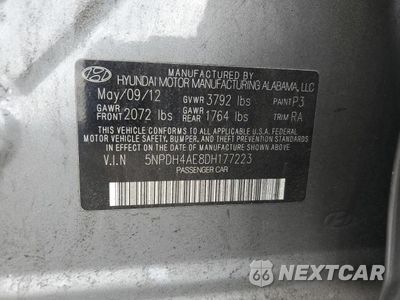 Zdjęcie 12 z 12 samochodu: 2013 HYUNDAI ELANTRA GLS VIN:5NPDH4AE8DH177223 - miniatura