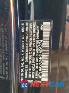 Zdjęcie 13 z 13 samochodu: 2016 PORSCHE CAYENNE VIN:WP1AA2A24GLA06274 - miniatura