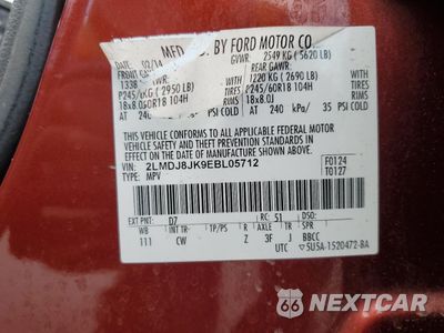 Zdjęcie 13 z 15 samochodu: 2014 LINCOLN MKX VIN:2LMDJ8JK9EBL05712 - miniatura