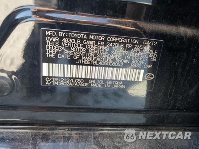 Zdjęcie 12 z 14 samochodu: 2013 LEXUS GS 350 VIN:JTHBE1BL4D5008052 - miniatura