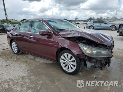 Czwarte zdjęcie samochodu z boku: 2015 HONDA ACCORD EXL VIN:1HGCR2F8XFA114331 - miniatura