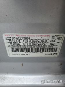 Zdjęcie 12 z 14 samochodu: 2004 MITSUBISHI OUTLANDER XLS VIN:JA4LZ41F04U031741 - miniatura