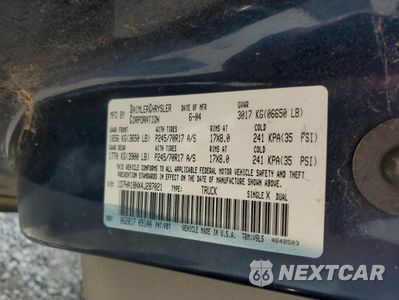 Zdjęcie 12 z 14 samochodu: 2004 DODGE RAM 1500 ST VIN:1D7HA18NX4J287021 - miniatura