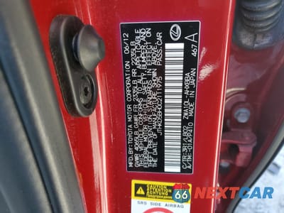 Zdjęcie 12 z 12 samochodu: 2012 LEXUS CT 200 VIN:JTHKD5BH0C2111975 - miniatura
