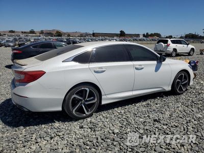 Trzecie zdjęcie samochodu z tyłu: 2022 HONDA ACCORD SPORT VIN:1HGCV1F34NA037500 - miniatura