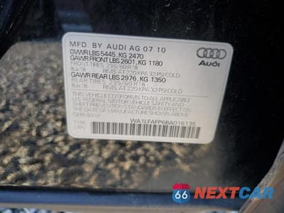 Zdjęcie 13 z 13 samochodu: 2011 AUDI Q5 PREMIUM PLUS VIN:WA1LFAFP6BA016135 - miniatura