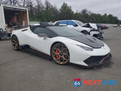 Czwarte zdjęcie samochodu z boku: 2017 LAMBORGHINI HURACAN VIN:ZHWUR1ZF4HLA07655 - miniatura