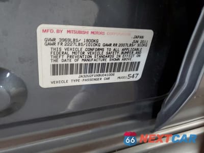 Zdjęcie 12 z 12 samochodu: 2011 MITSUBISHI LANCER ES/ES SPORT VIN:JA32U2FUXBU041006 - miniatura