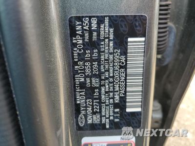 Zdjęcie 12 z 13 samochodu: 2024 HYUNDAI ELANTRA SEL VIN:KMHLM4DGXRU689952 - miniatura