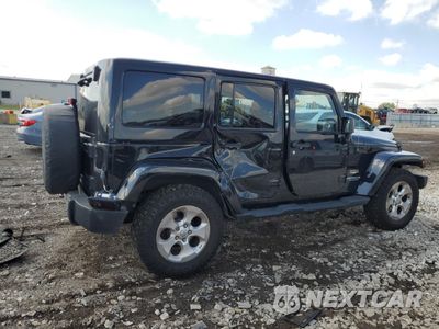Trzecie zdjęcie samochodu z tyłu: 2014 JEEP WRANGLER UNLIMITED SAHARA VIN:1C4HJWEG4EL272890 - miniatura