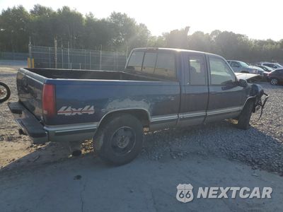Trzecie zdjęcie samochodu z tyłu: 1999 CHEVROLET GMT-400 K1500 VIN:1GCEK19R2XR130715 - miniatura