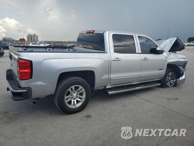 Trzecie zdjęcie samochodu z tyłu: 2018 CHEVROLET SILVERADO C1500 LT VIN:3GCPCREC4JG463317 - miniatura