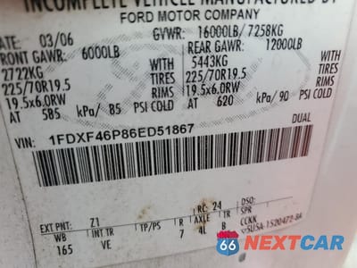 Zdjęcie 10 z 10 samochodu: 2006 FORD F450 SUPER DUTY SERVICE TRUCK VIN:1FDXF46P86ED51867 - miniatura