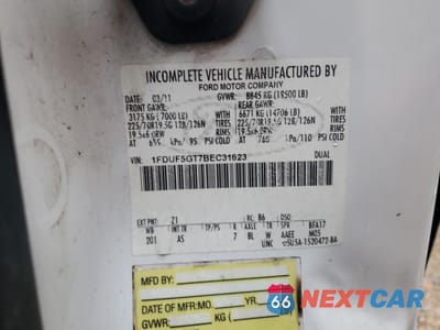 Zdjęcie 12 z 12 samochodu: 2011 FORD F550 SUPER DUTY VIN:1FDUF5GT7BEC31623 - miniatura