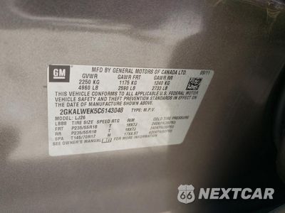 Zdjęcie 13 z 13 samochodu: 2012 GMC TERRAIN SLT VIN:2GKALWEK5C6143048 - miniatura