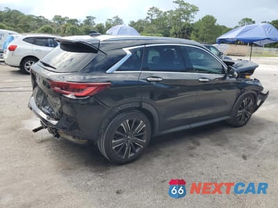 Trzecie zdjęcie samochodu z tyłu: 2022 INFINITI QX50 LUXE VIN:3PCAJ5BA5NF106778 - miniatura