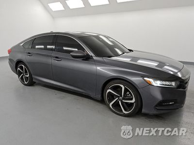 Czwarte zdjęcie samochodu z boku: 2020 HONDA ACCORD SPORT VIN:1HGCV1F30LA091776 - miniatura
