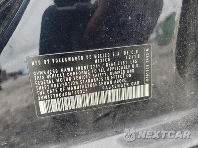 Zdjęcie 12 z 12 samochodu: 2019 VOLKSWAGEN JETTA GLI VIN:3VW5T7BU4KM145321 - miniatura