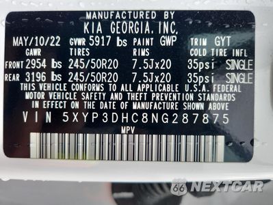Zdjęcie 13 z 16 samochodu: 2022 KIA TELLURIDE EX VIN:5XYP3DHC8NG287875 - miniatura