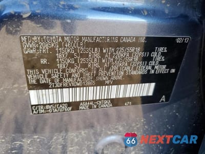 Zdjęcie 14 z 14 samochodu: 2013 TOYOTA RAV4 LIMITED LIMITED VIN:2T3DFREVXDW013865 - miniatura