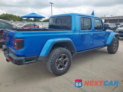 Trzecie zdjęcie samochodu z tyłu: 2020 JEEP GLADIATOR RUBICON VIN:1C6JJTBG4LL161927 - miniatura