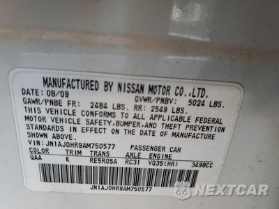 Zdjęcie 13 z 15 samochodu: 2010 INFINITI EX35 BASE VIN:JN1AJ0HR9AM750577 - miniatura
