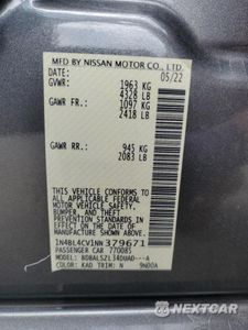 Zdjęcie 12 z 12 samochodu: 2022 NISSAN ALTIMA SR VIN:1N4BL4CV1NN379671 - miniatura
