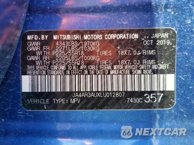 Zdjęcie 12 z 12 samochodu: 2020 MITSUBISHI OUTLANDER SPORT ES VIN:JA4AR3AUXLU012807 - miniatura