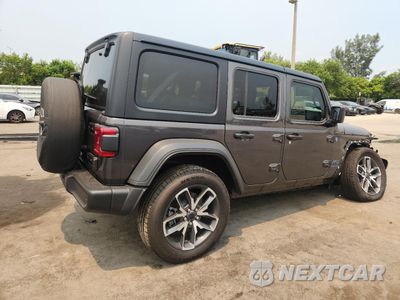 Trzecie zdjęcie samochodu z tyłu: 2025 JEEP WRANGLER SPORT 4XE VIN:1C4RJXN61SW591255 - miniatura