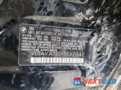 Zdjęcie 12 z 12 samochodu: 2007 BMW 328 I VIN:WBAVA335X7KX71542 - miniatura