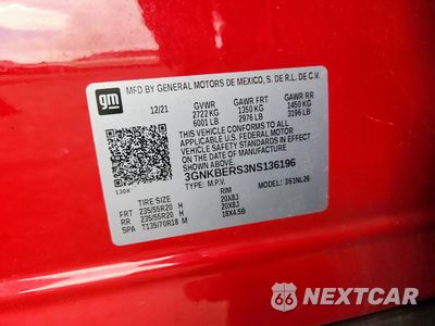 Zdjęcie 13 z 14 samochodu: 2022 CHEVROLET BLAZER RS VIN:3GNKBERS3NS136196 - miniatura